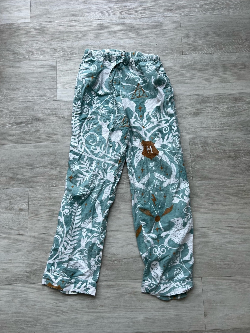 Warner Bros. Teal Green Woodland Animal Kids Pajama Set - Picture 2 of 8